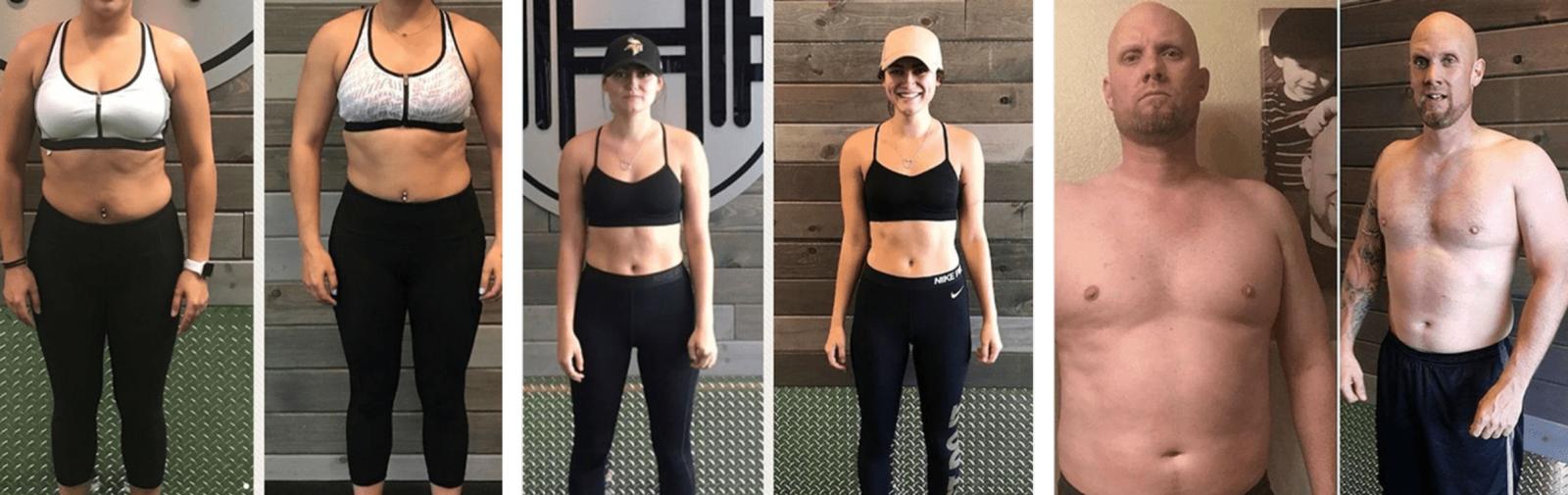 Core Progression Results Before and After Image